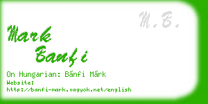 mark banfi business card